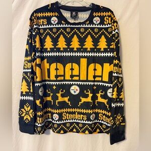 NFL Steelers Black and Gold Crewneck Shirt